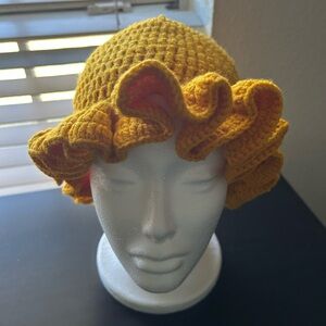 Sunshine Ruffle Knit Hat